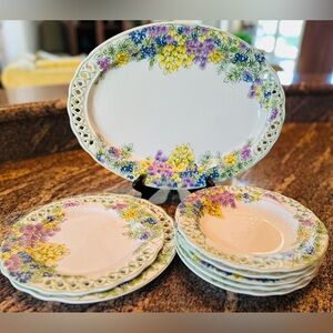 Tiffany Designed by Brunelli Platters and Plates.